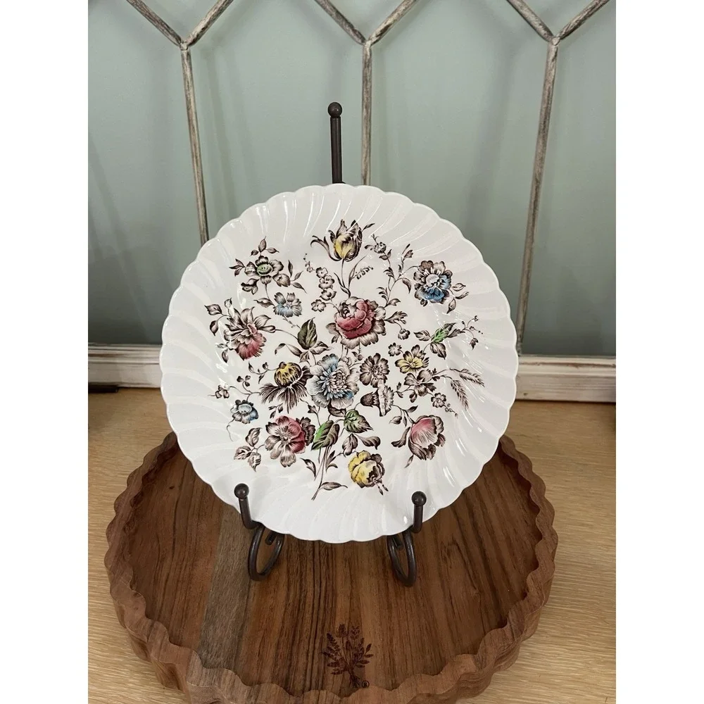 Vintage Johnson Brothers Staffordshire Bouquet IRONSONE Salad Plate GRAZING